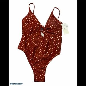 Hot Water One Piece Swim Suit NWT